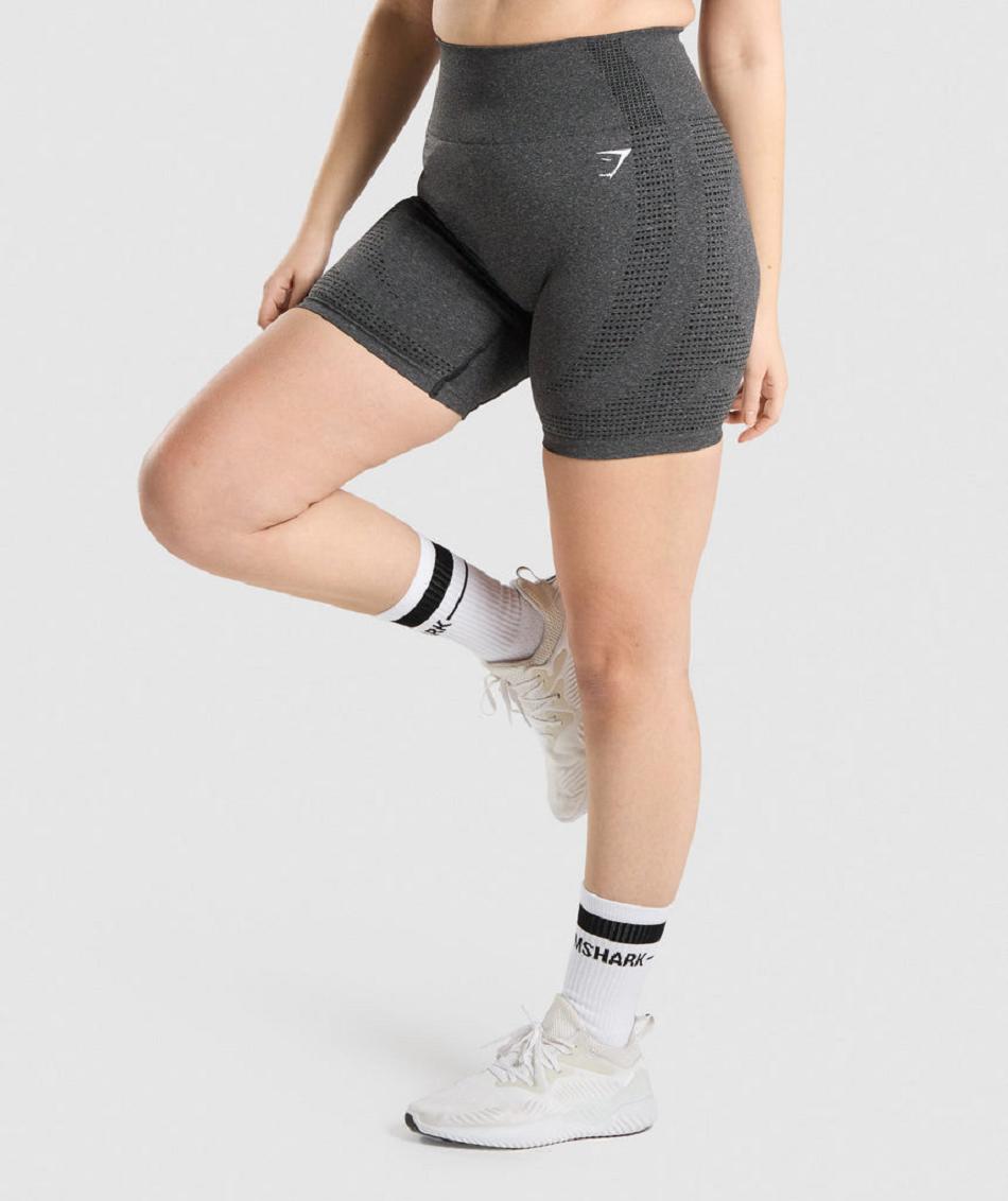 Pantalones Cortos Gymshark Vital Seamless 2.0 Mujer Gris | CO 2736OKI